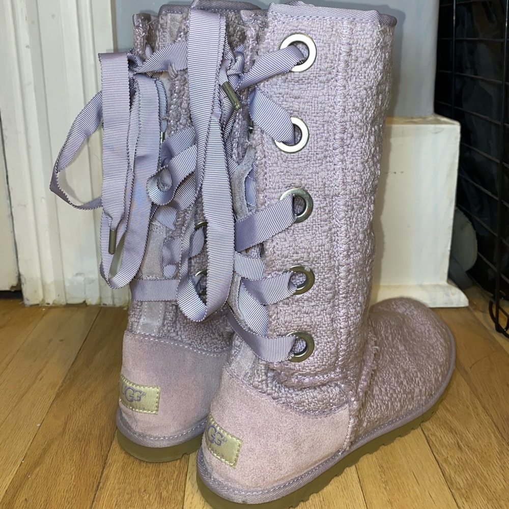 Ugg Lilac Heirloom Lace-Up Boots